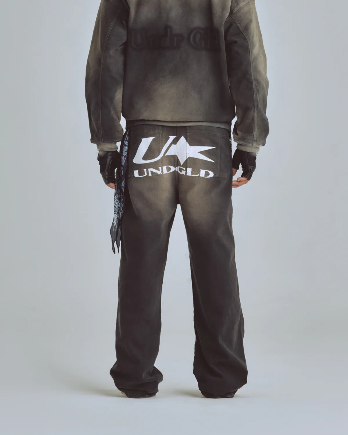 AGNUS DEI U STAR WIDE JEAN DIRTY BLACK