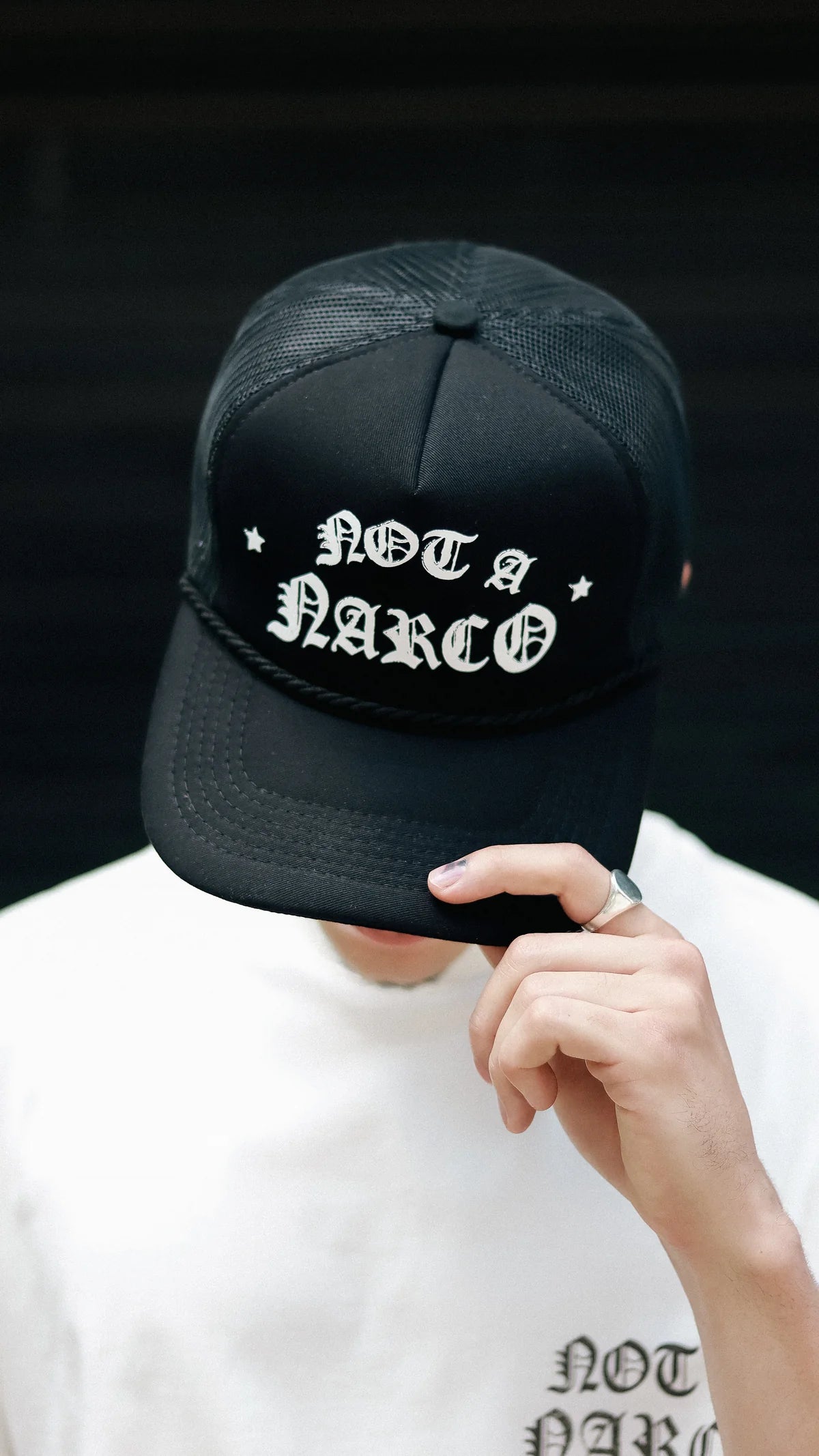 NOT A NARCO™ SOUVENIR BLACK/WHITE CAP