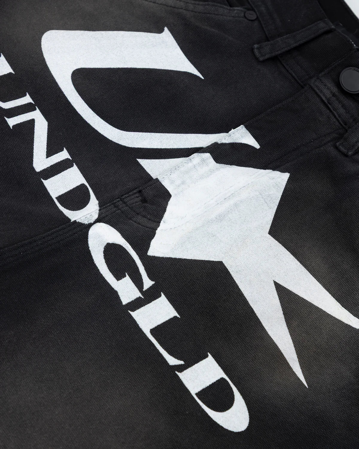 AGNUS DEI U STAR WIDE JEAN DIRTY BLACK