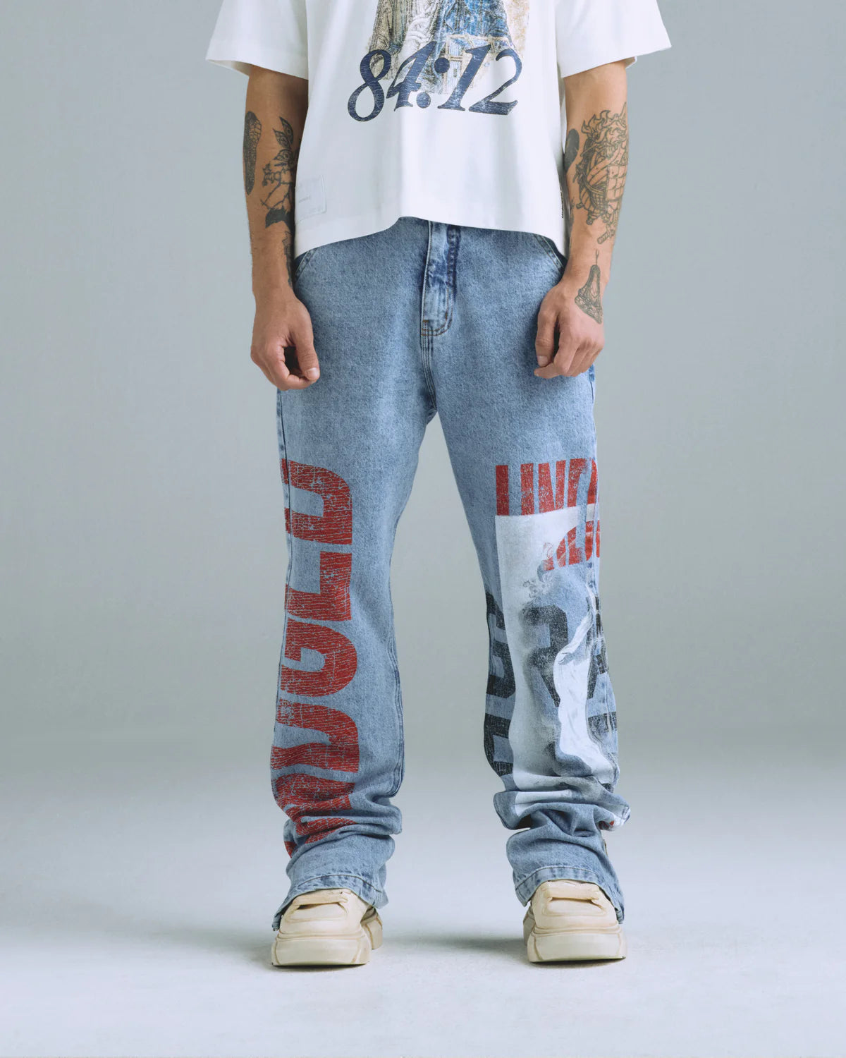 Gratia Plena Mary Regular Zip Jean Washed