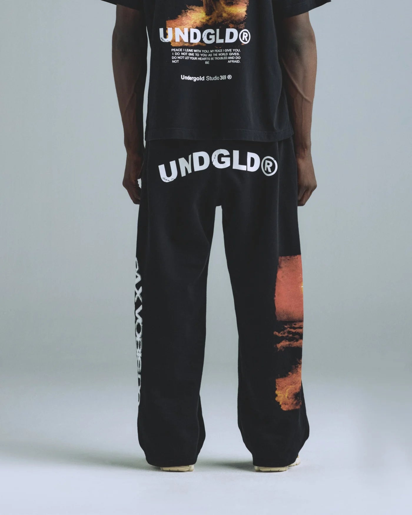 Gratia Plena Pax Straightpants Black
