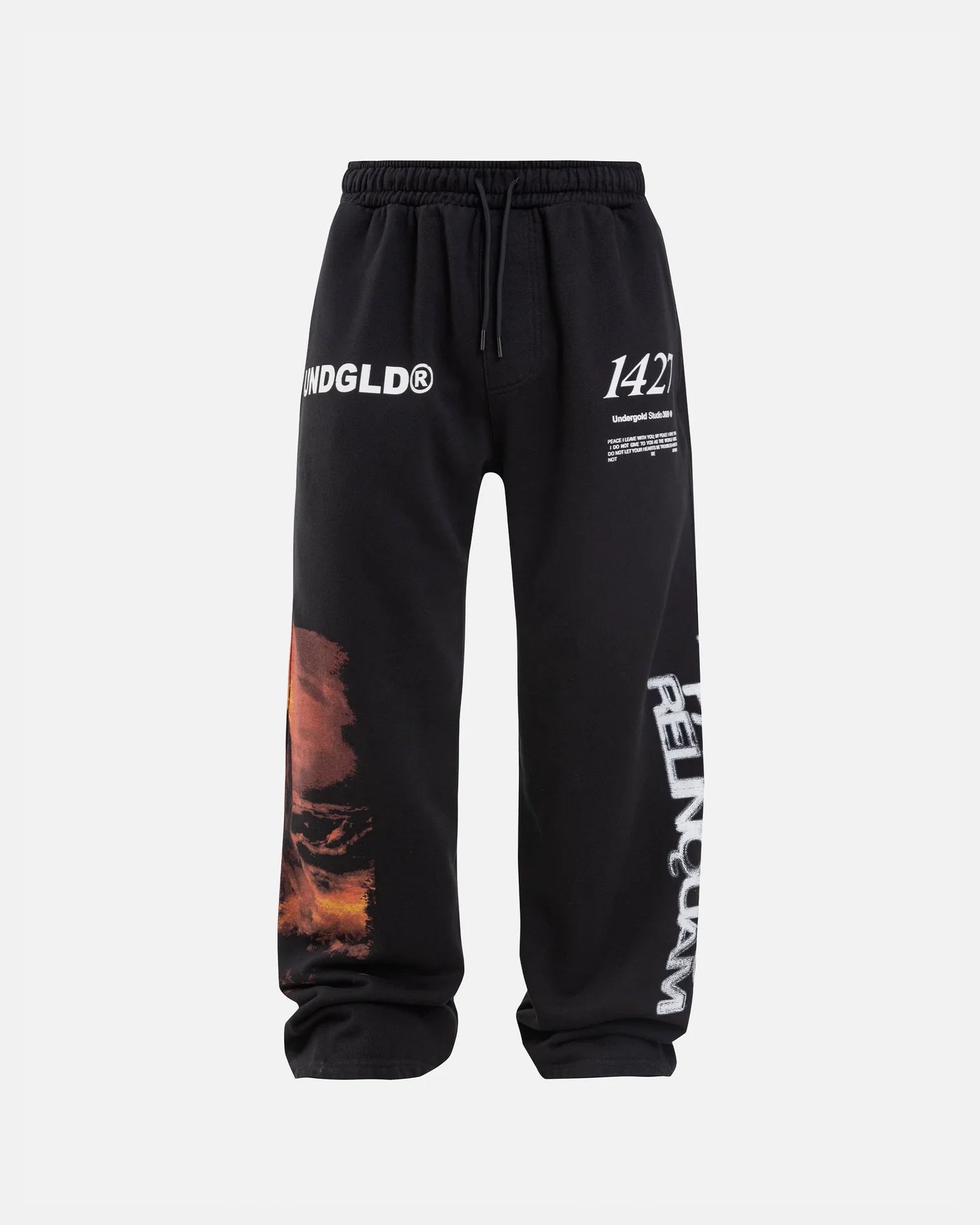 Gratia Plena Pax Straightpants Black