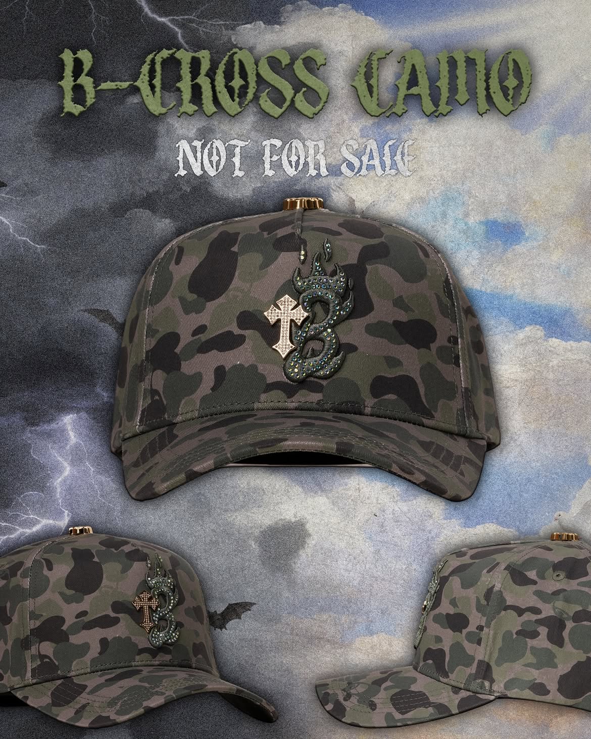 BARBAS HATS | B CROSS CAMO FRIENDS AND FAMILY
