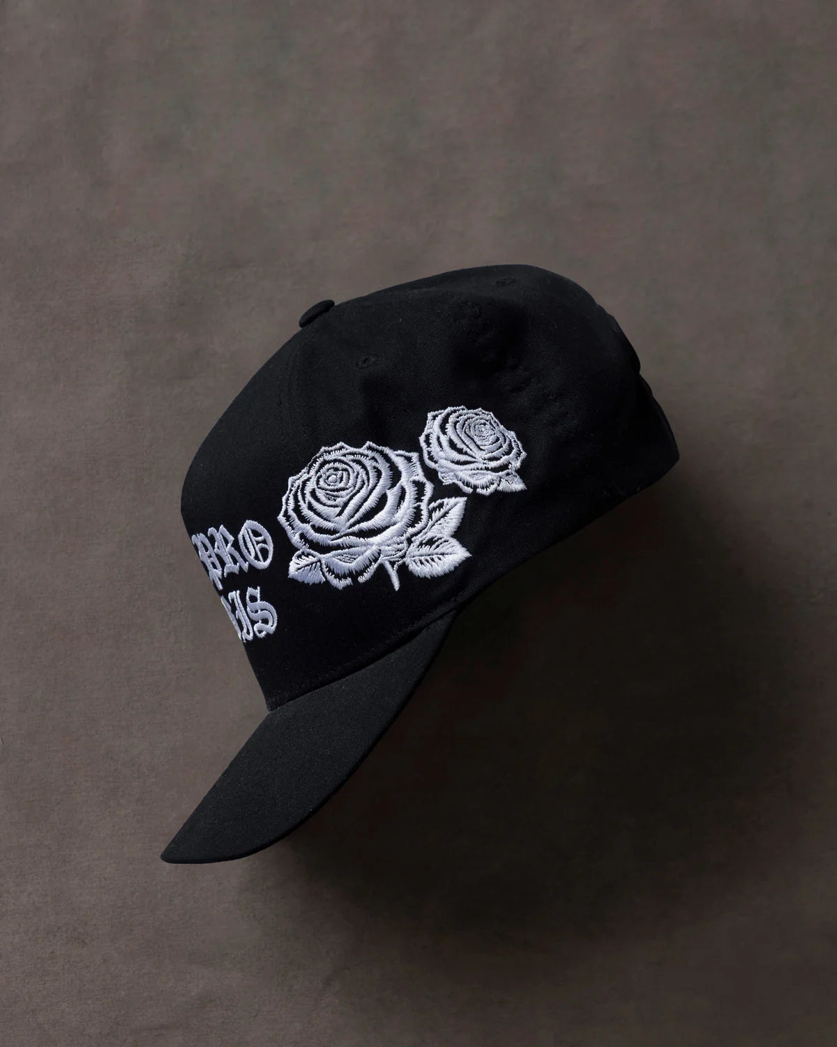 GRATIA PLENA FLOWERS HIGH CROWN CAP BLACK
