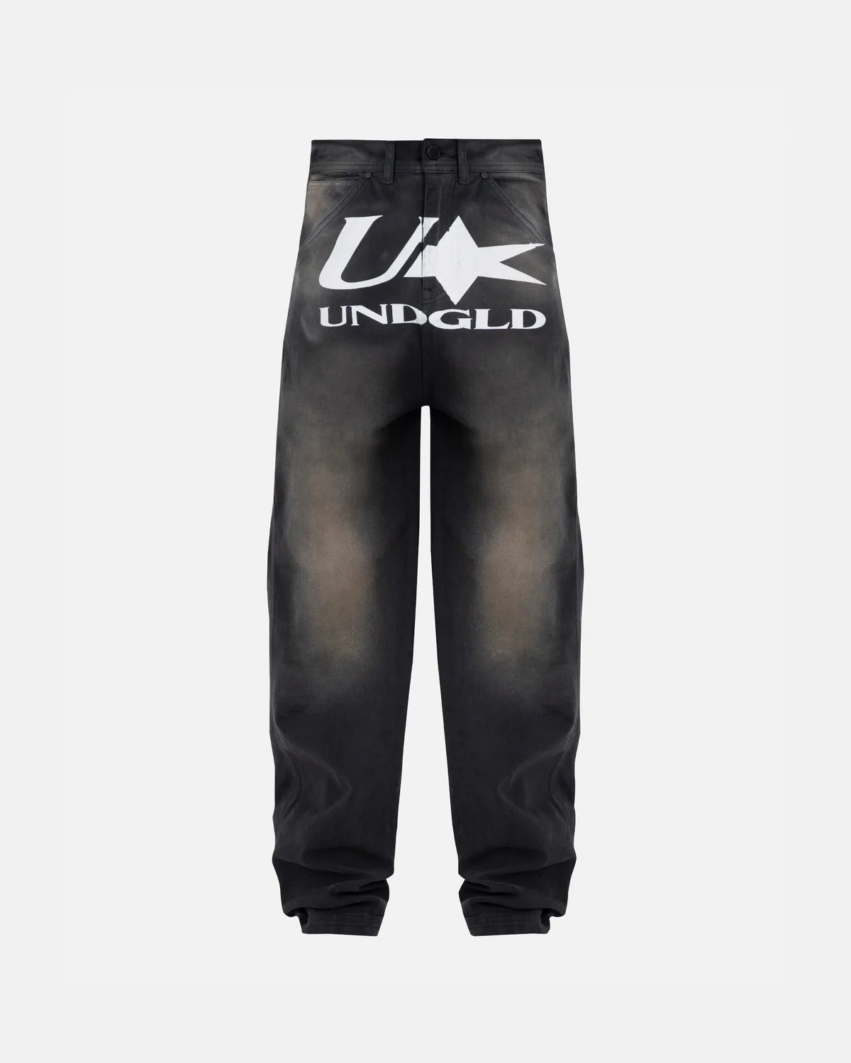 AGNUS DEI U STAR WIDE JEAN DIRTY BLACK