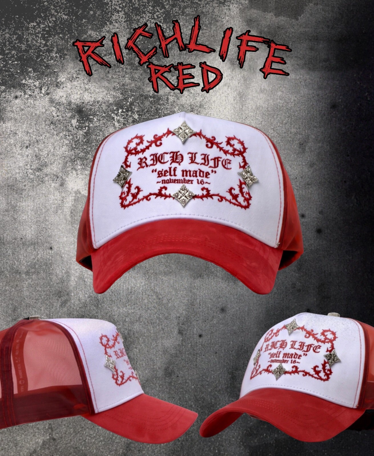BARBAS HATS | RICH LIFE RED