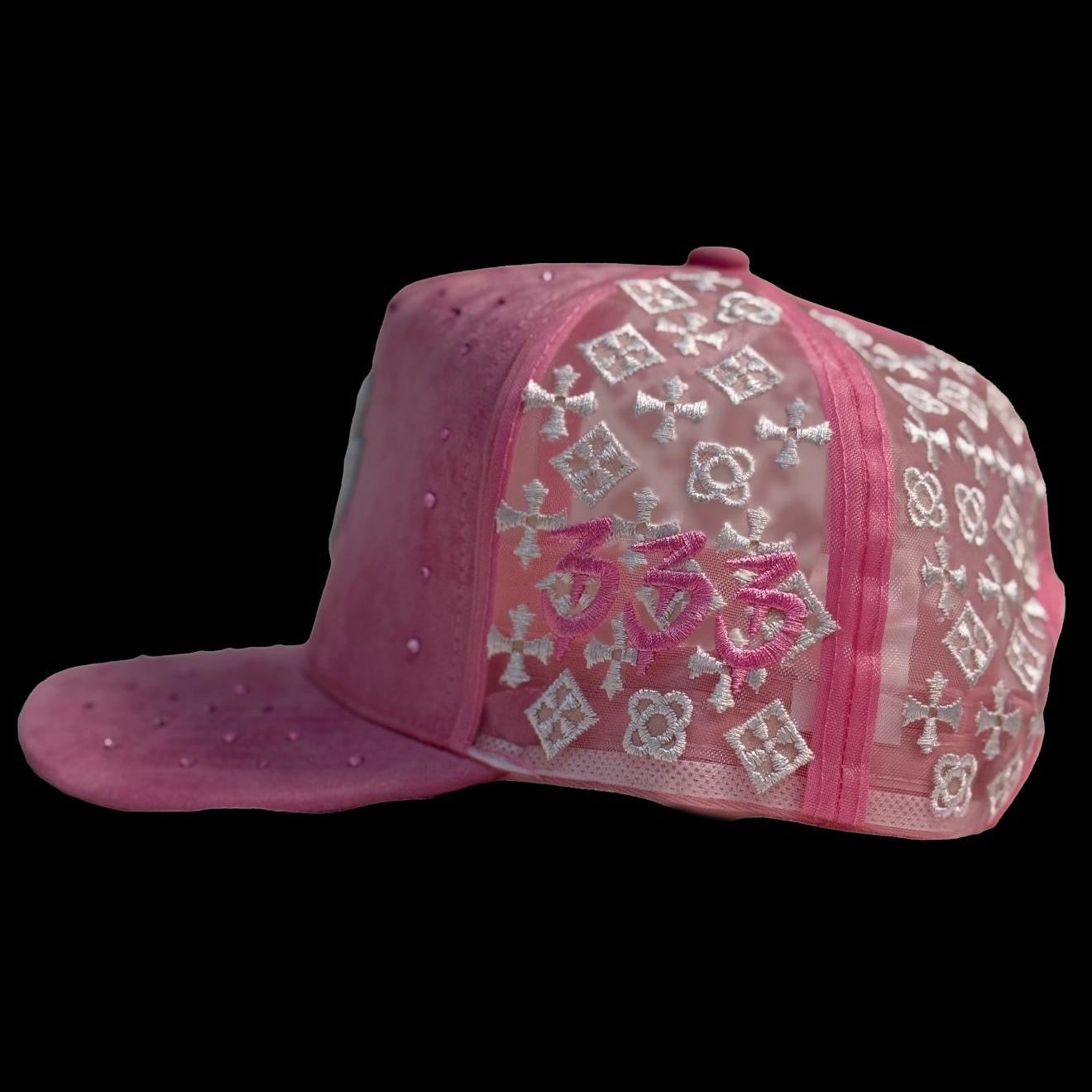 BLESSD MERCH | PINK JEWELED “B” HAT