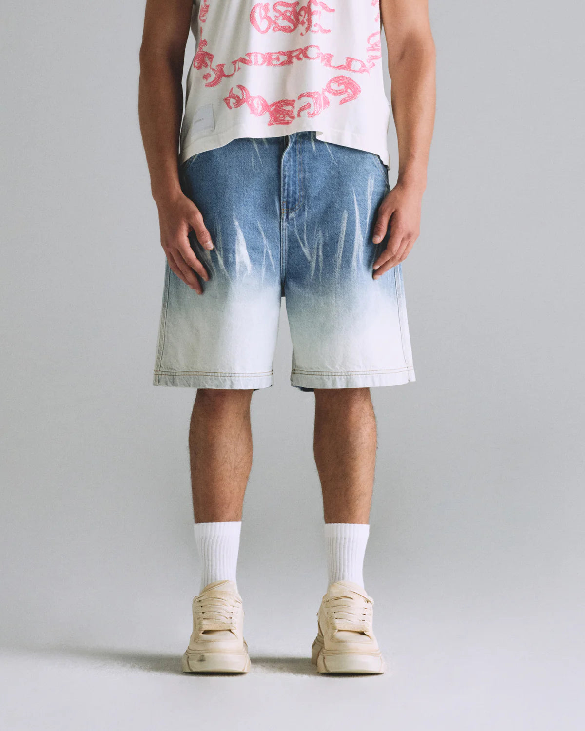 HELIOS UNDGLD SHORT BLEACHED BLUE