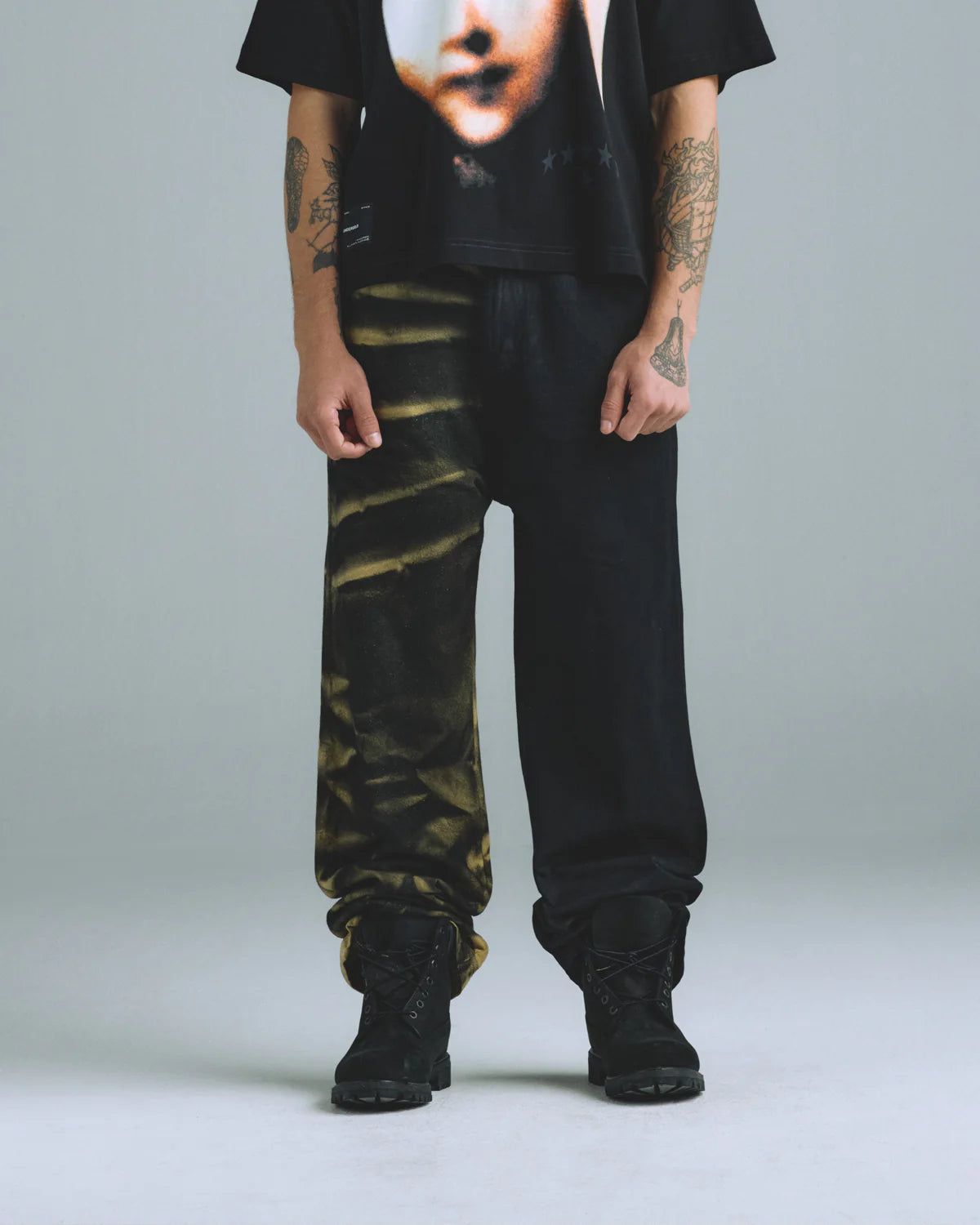 GRATIA PLENA WIDE JEAN DUAL BLACK