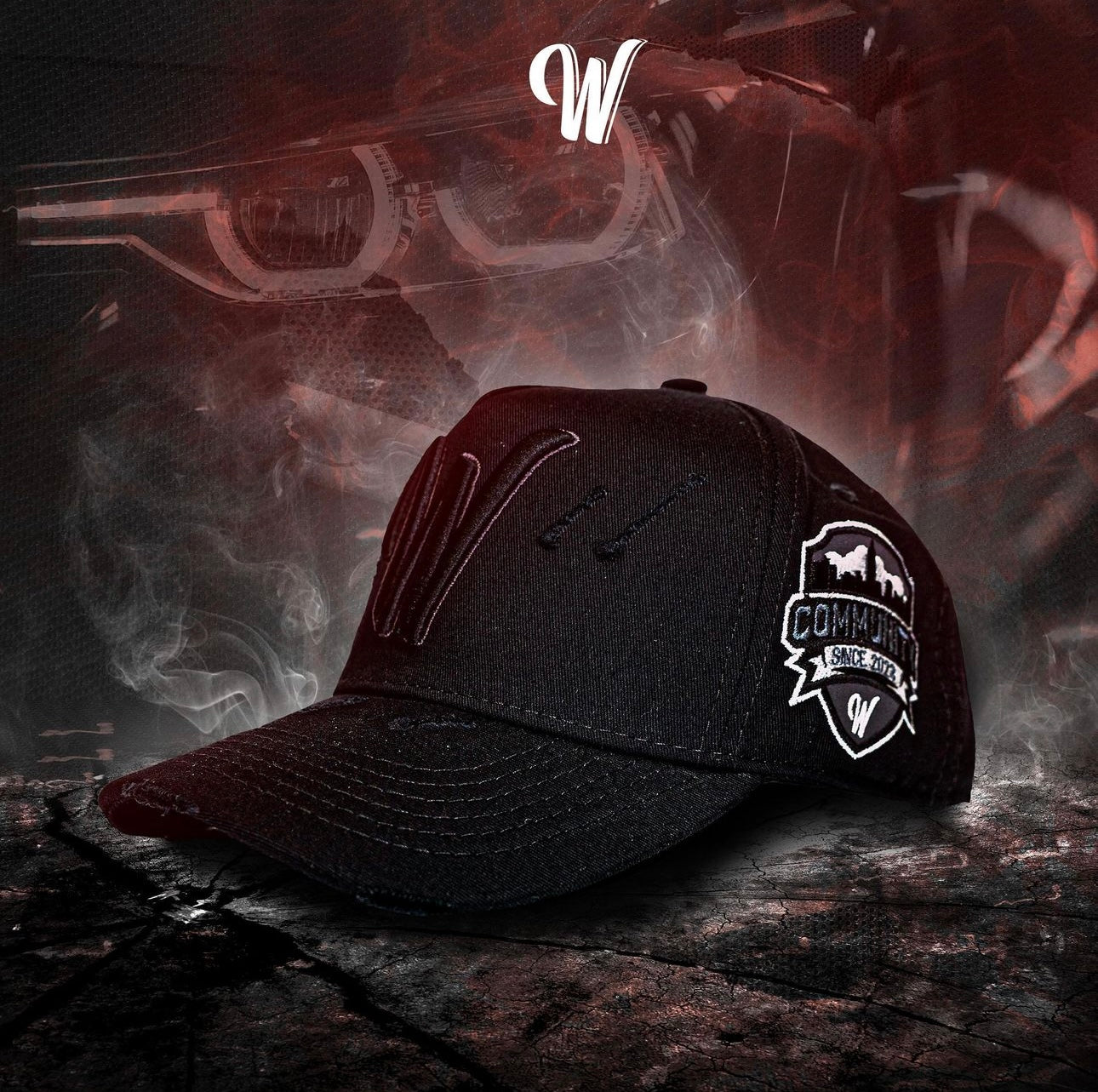 W MERCH | BASEBALL W PREMIUM BLACK