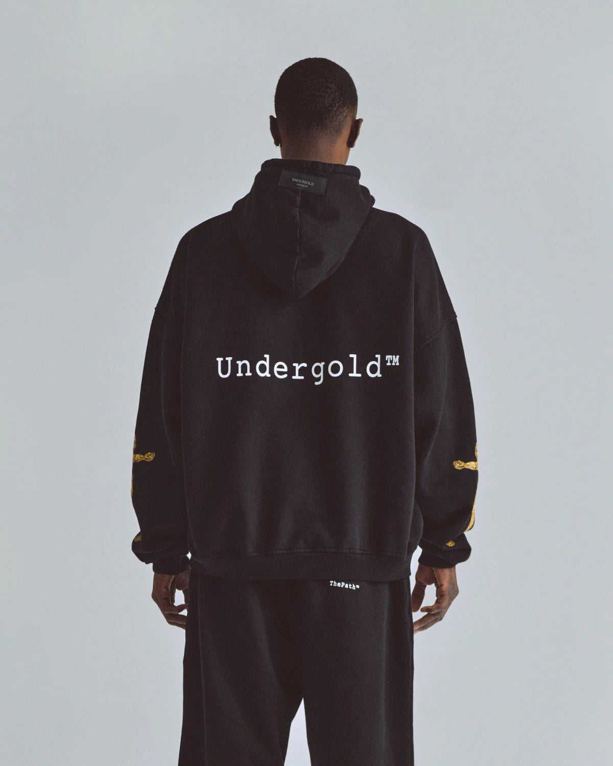 THE PATH GOLDEN CHRIST HOODIE BLACK