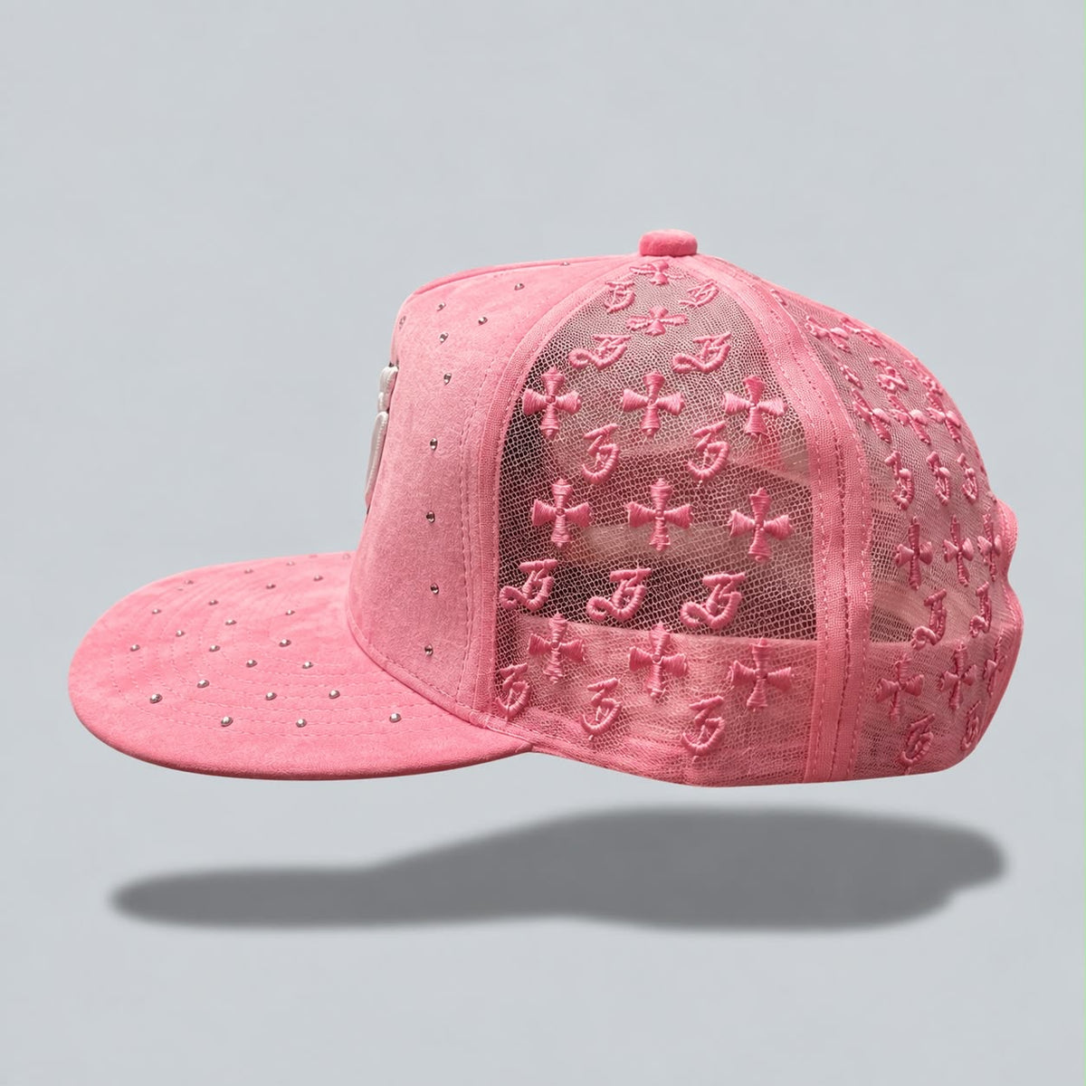 BLESSD MERCH | PINK JEWELED “B” HAT