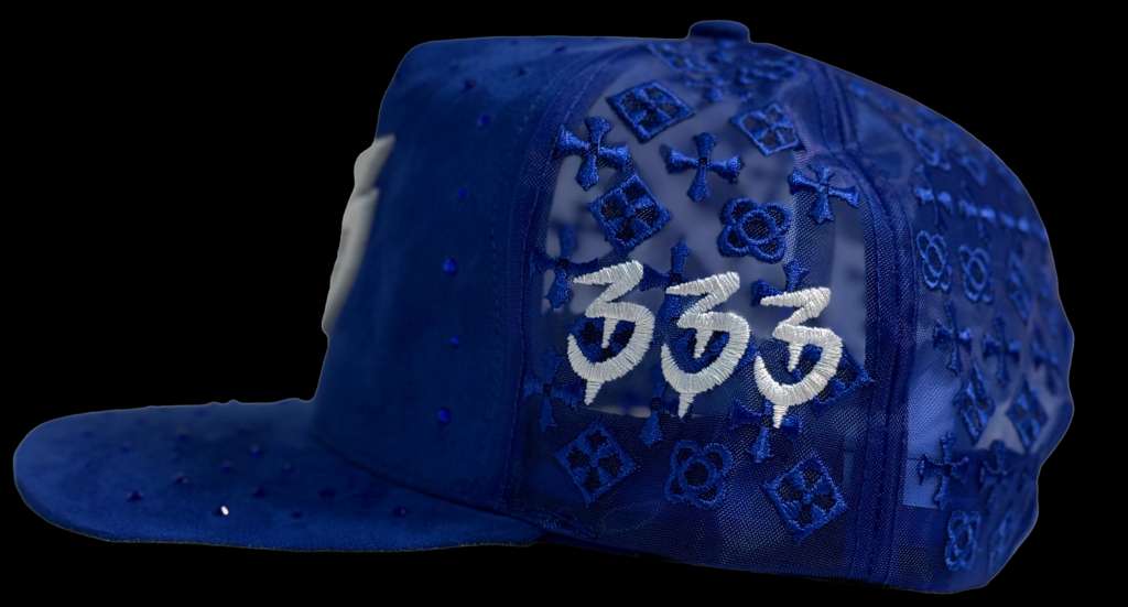 BLESSD MERCH | BLUE JEWELED “B” HAT