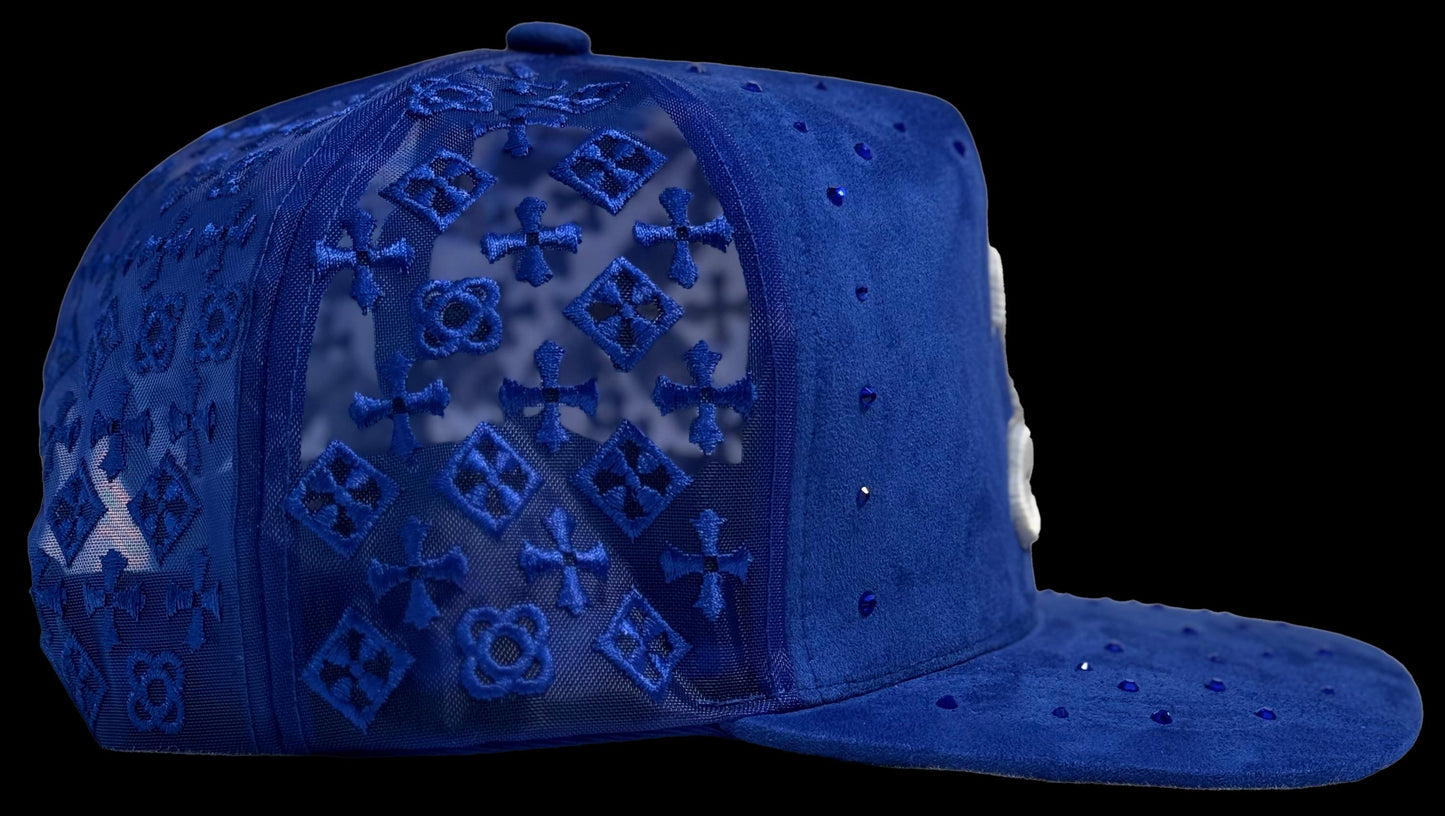BLESSD MERCH | BLUE JEWELED “B” HAT