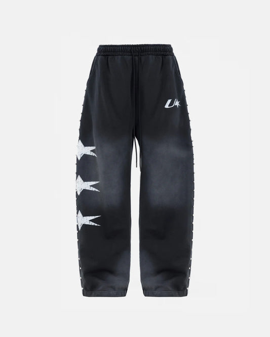 AGNUS DEI U STAR STRAIGHTPANTS SMOKEY BLACK