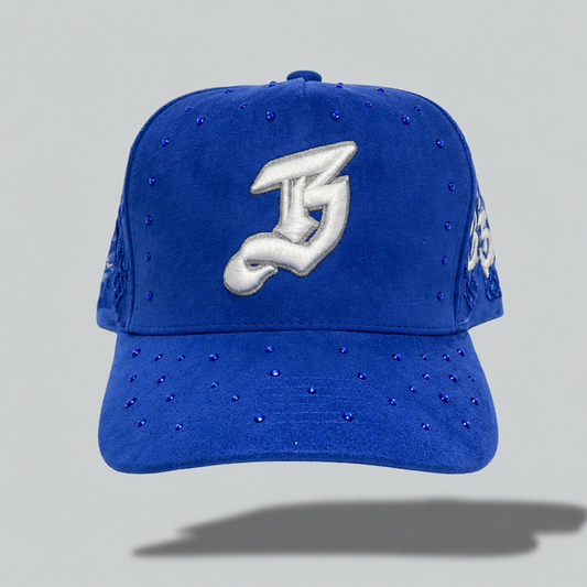 BLESSD MERCH | BLUE JEWELED “B” HAT
