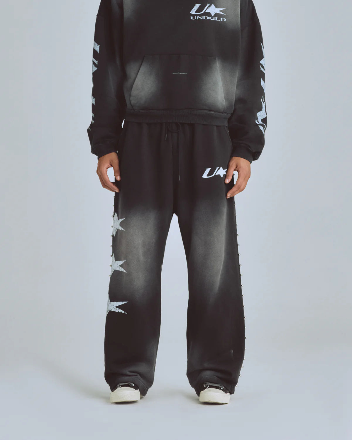 AGNUS DEI U STAR STRAIGHTPANTS SMOKEY BLACK