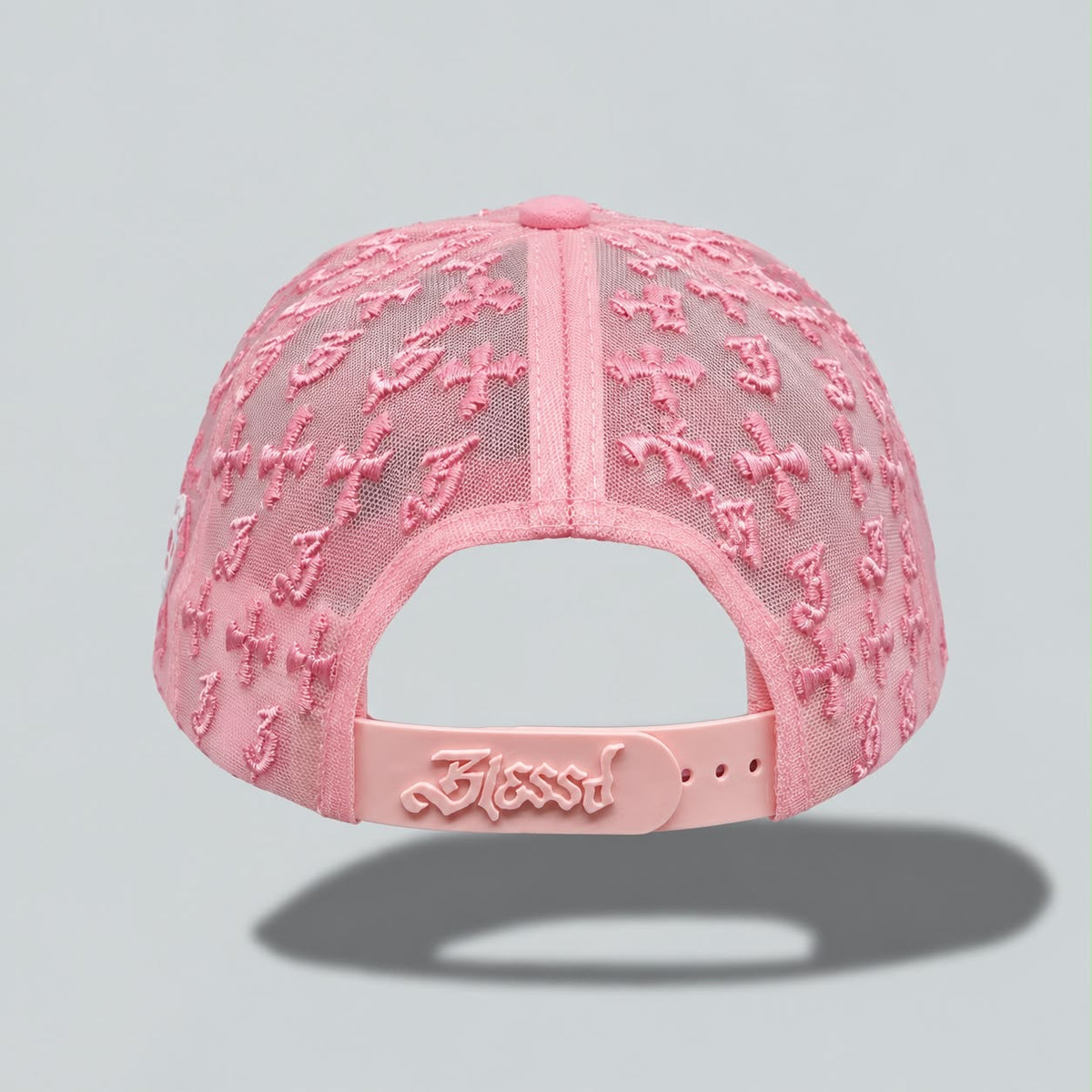 BLESSD MERCH | PINK JEWELED “B” HAT