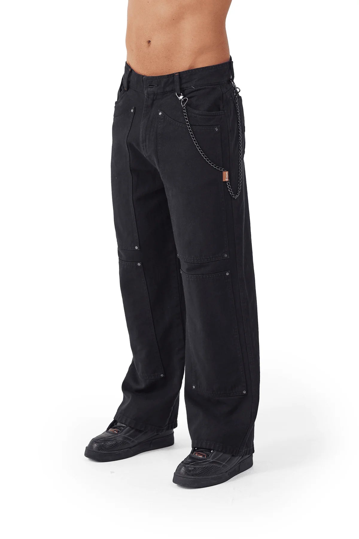 CLEMONT | GOLD BLACK MEN'S TROUSERS
