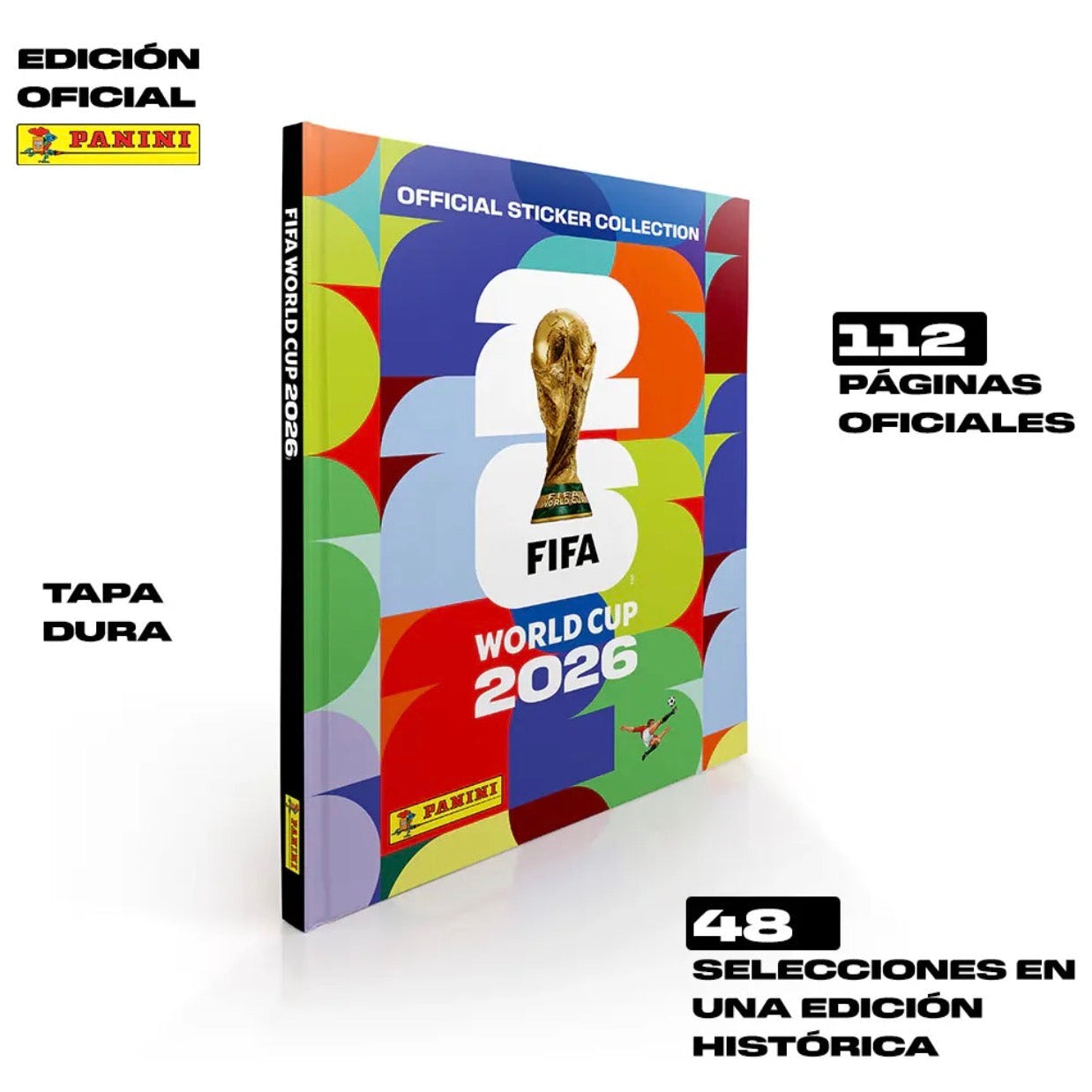 Kit Álbum pasta dura Mundial Panini 2026 + Caja x104 sobres