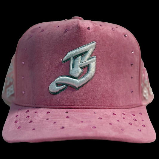 BLESSD MERCH | PINK JEWELED “B” HAT