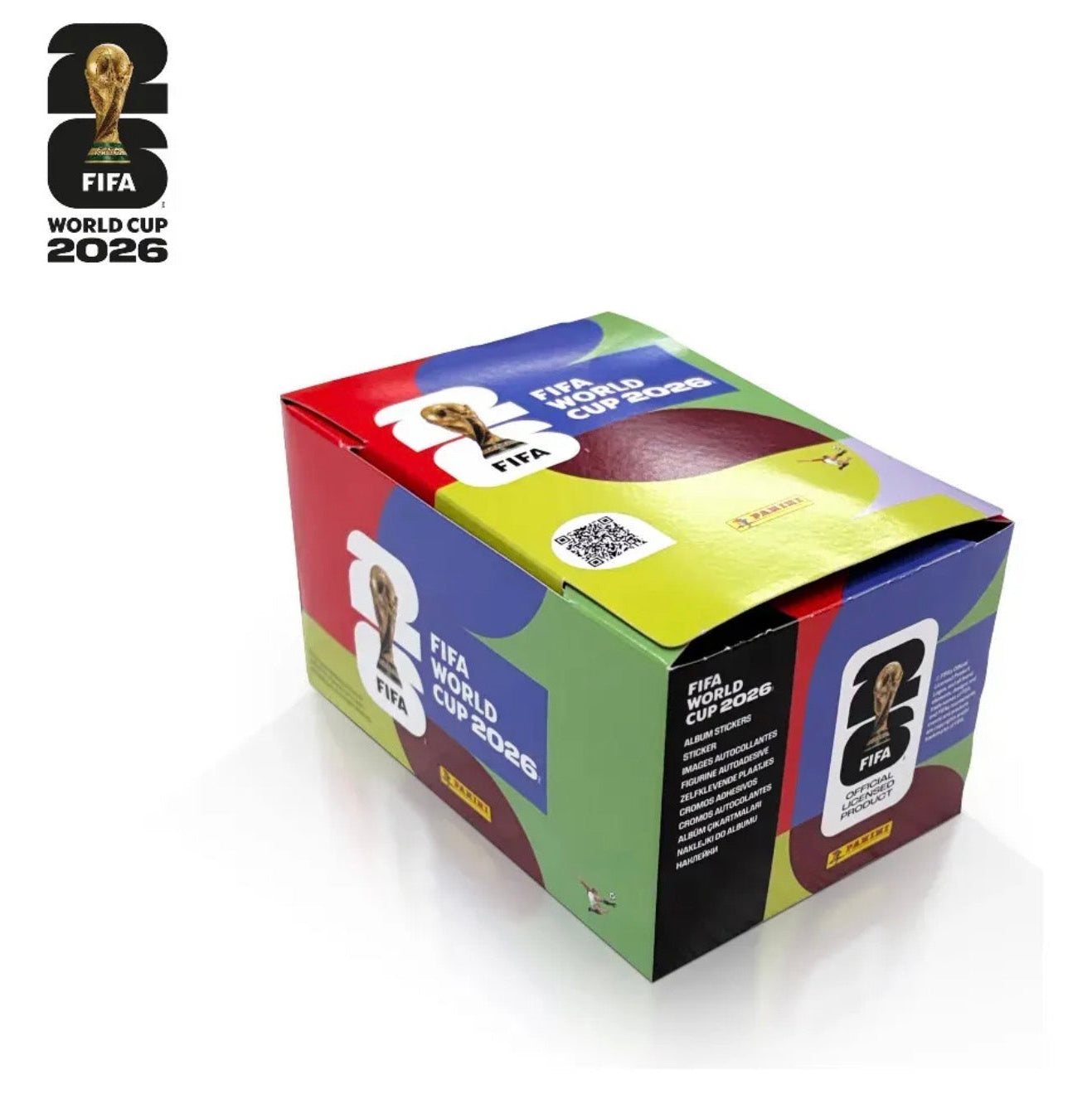Kit Álbum pasta dura Mundial Panini 2026 + Caja x104 sobres
